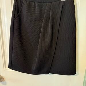 New Directions Black Asymmetrical Pencil Skirt